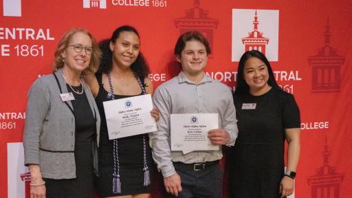 Honor students posing for photo