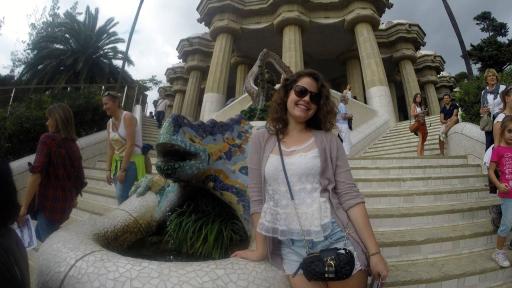 Study abroad student posing for photo
